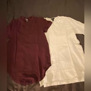 Multiple short sleeve, long style men’s tees, bundle. $5 each